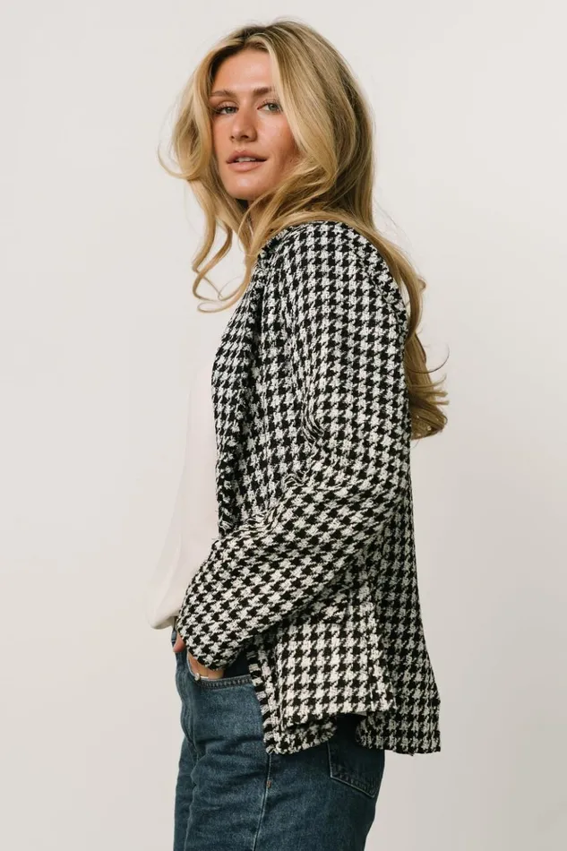 Baltic Born Outerwear Ginerva Blazer Black Ivory 8211 Women Baltic Born Outerwear Ginerva Blazer Black Ivory 8211 Women