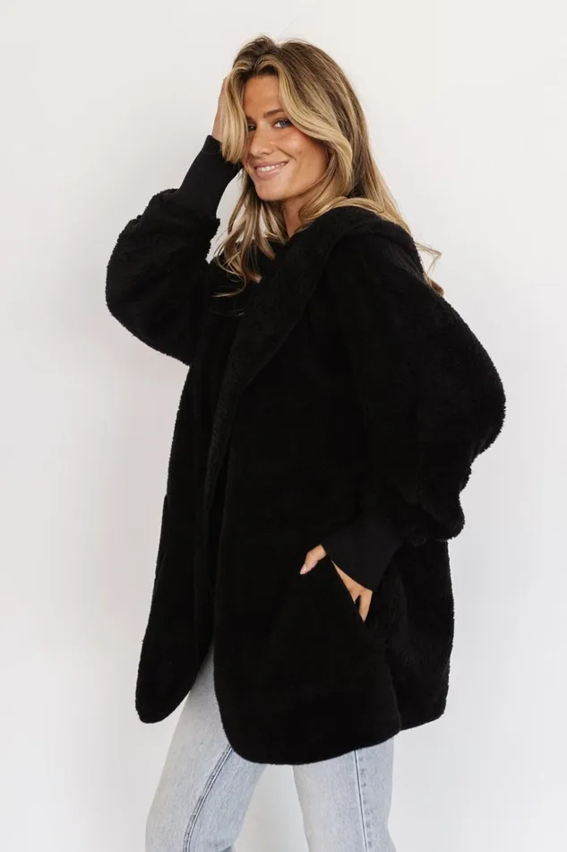 Baltic Born Outerwear Melrose Teddy Jacket Black 8211 Women Baltic Born Outerwear Melrose Teddy Jacket Black 8211 Women