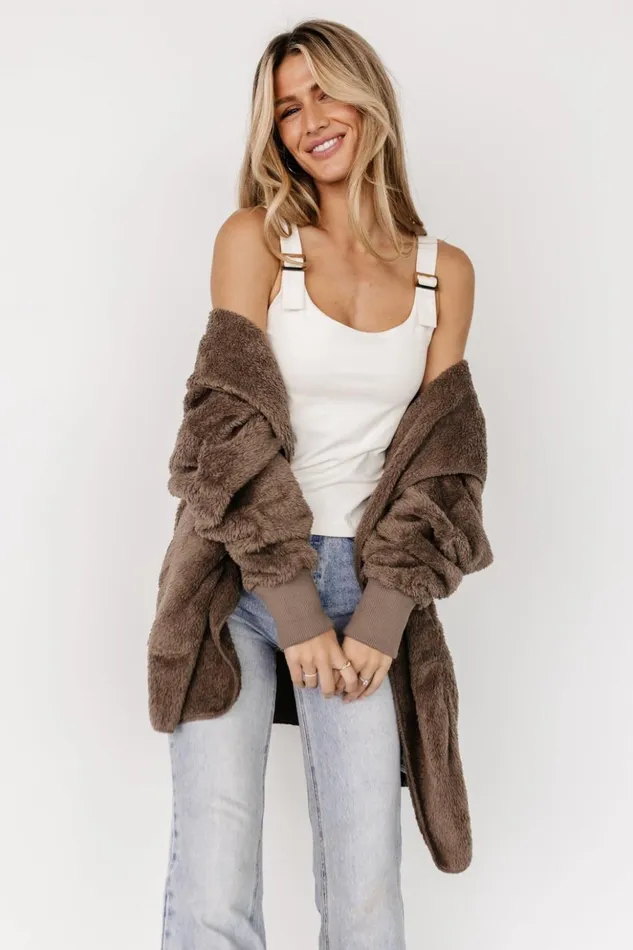 Baltic Born Outerwear Melrose Teddy Jacket Brown 8211 Women Baltic Born Outerwear Melrose Teddy Jacket Brown 8211 Women