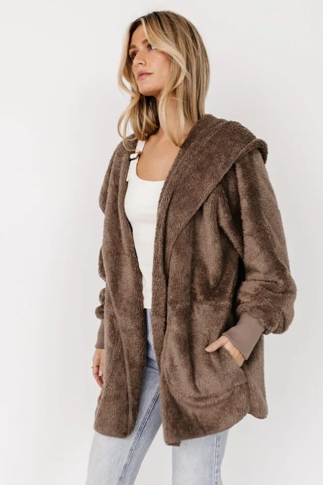 Baltic Born Outerwear Melrose Teddy Jacket Brown 8211 Women Baltic Born Outerwear Melrose Teddy Jacket Brown 8211 Women