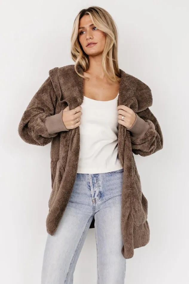 Baltic Born Outerwear Melrose Teddy Jacket Brown 8211 Women Baltic Born Outerwear Melrose Teddy Jacket Brown 8211 Women