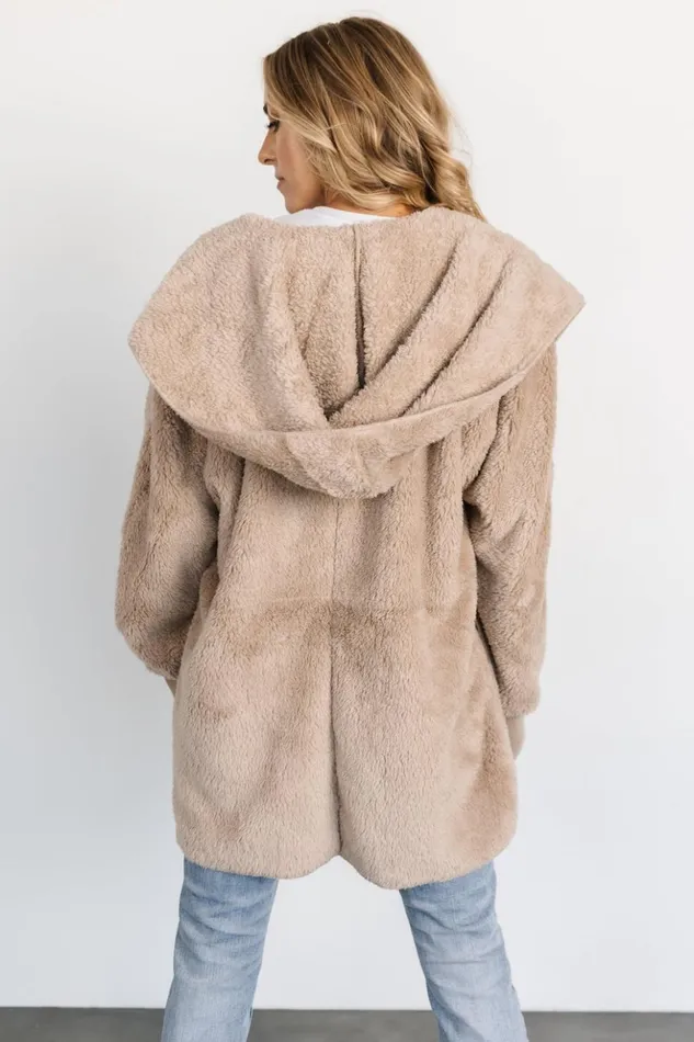 Baltic Born Outerwear Melrose Teddy Jacket Taupe 8211 Women Baltic Born Outerwear Melrose Teddy Jacket Taupe 8211 Women