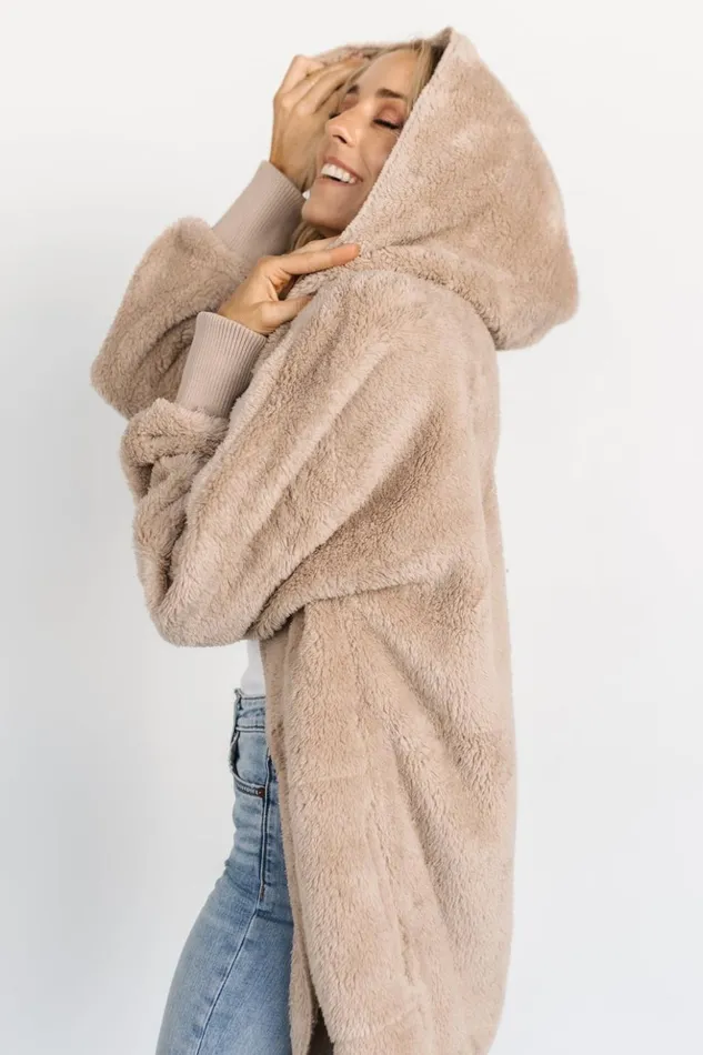Baltic Born Outerwear Melrose Teddy Jacket Taupe 8211 Women Baltic Born Outerwear Melrose Teddy Jacket Taupe 8211 Women