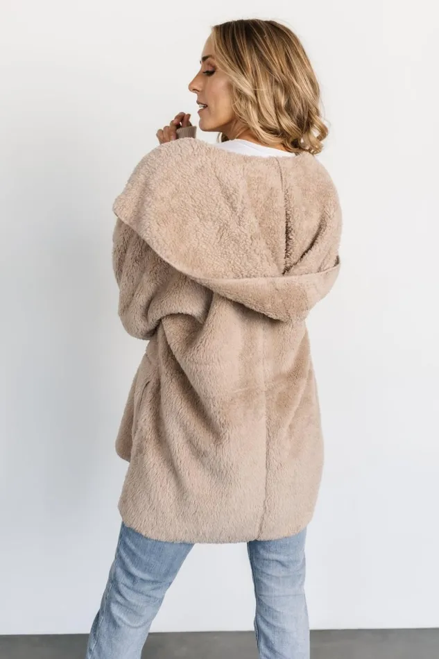 Baltic Born Outerwear Melrose Teddy Jacket Taupe 8211 Women Baltic Born Outerwear Melrose Teddy Jacket Taupe 8211 Women