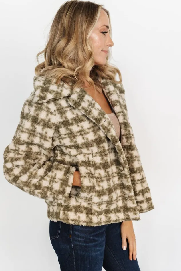 Baltic Born Outerwear Ridge Teddy Coat Olive Ivory 8211 Women Baltic Born Outerwear Ridge Teddy Coat Olive Ivory 8211 Women