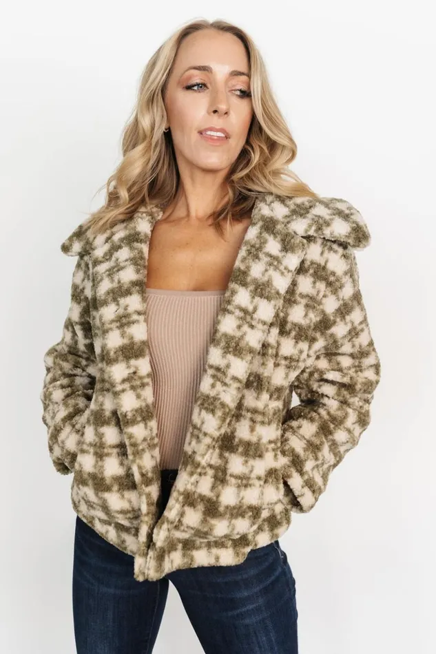 Baltic Born Outerwear Ridge Teddy Coat Olive Ivory 8211 Women Baltic Born Outerwear Ridge Teddy Coat Olive Ivory 8211 Women