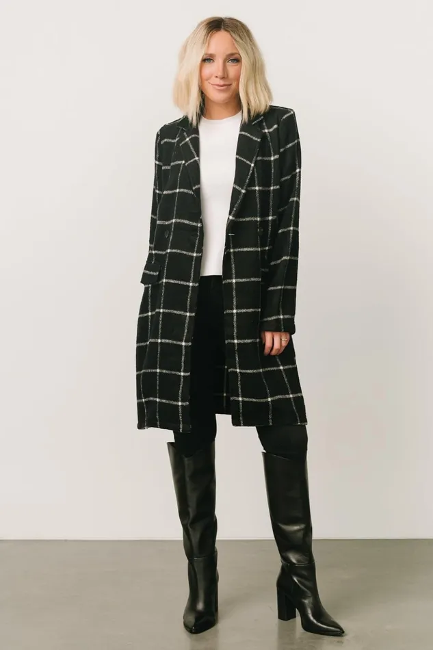 Baltic Born Outerwear Sanders Trench Jacket Black 8211 Women