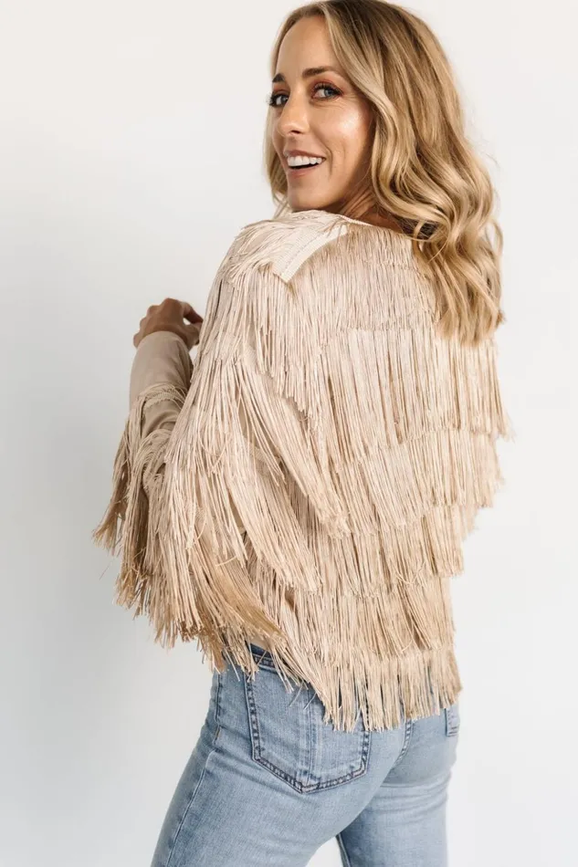 Baltic Born Outerwear Sheridan Fringe Jacket Champagne 8211 Women Baltic Born Outerwear Sheridan Fringe Jacket Champagne 8211 Women