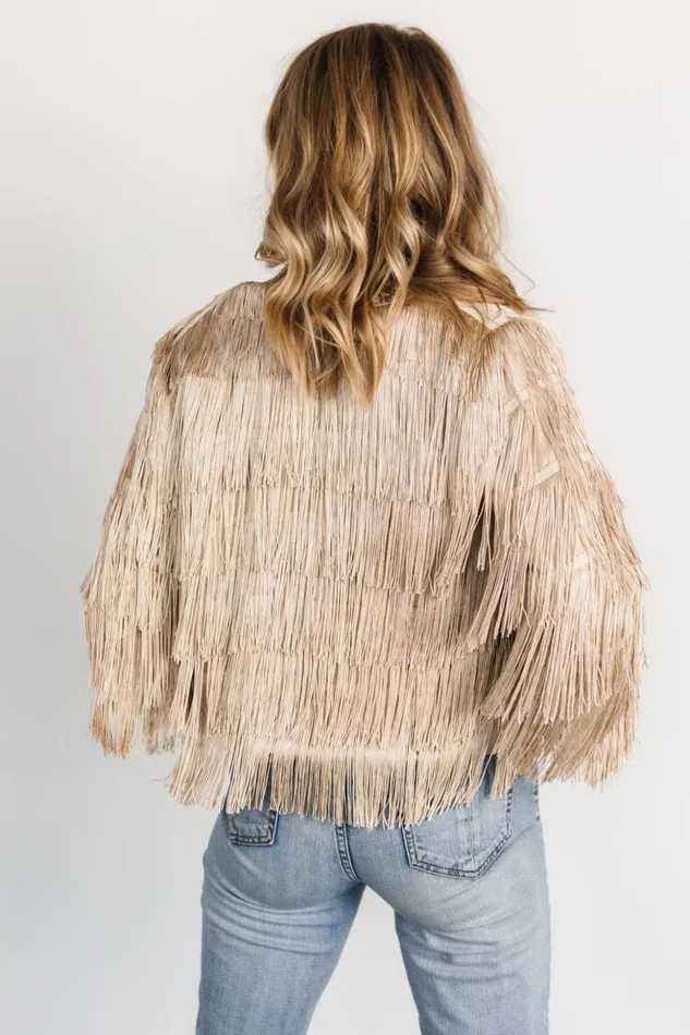 Baltic Born Outerwear Sheridan Fringe Jacket Champagne 8211 Women Baltic Born Outerwear Sheridan Fringe Jacket Champagne 8211 Women