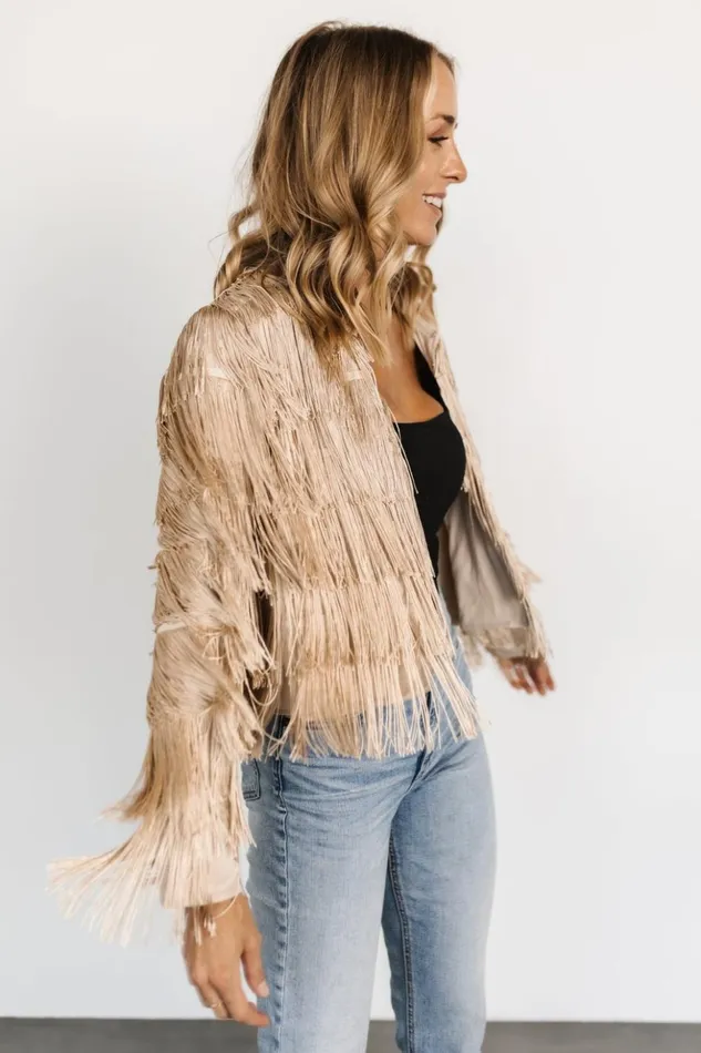 Baltic Born Outerwear Sheridan Fringe Jacket Champagne 8211 Women Baltic Born Outerwear Sheridan Fringe Jacket Champagne 8211 Women