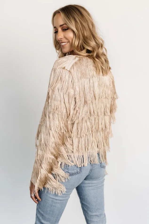 Baltic Born Outerwear Sheridan Fringe Jacket Champagne 8211 Women Baltic Born Outerwear Sheridan Fringe Jacket Champagne 8211 Women
