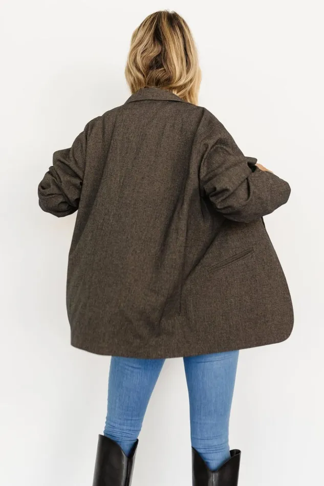 Baltic Born Outerwear Thorpe Oversized Blazer Charcoal 8211 Women Baltic Born Outerwear Thorpe Oversized Blazer Charcoal 8211 Women