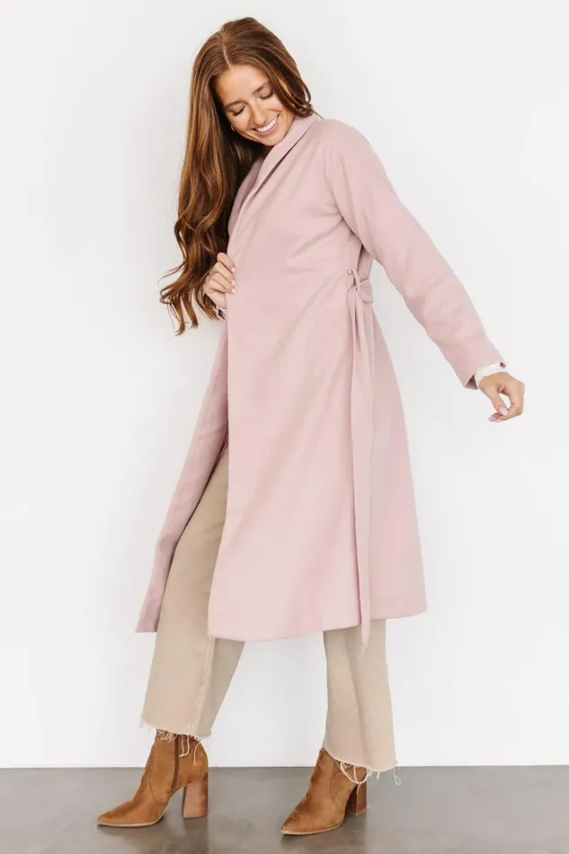 Baltic Born Outerwear Xavier Tie Coat Blush 8211 Women Baltic Born Outerwear Xavier Tie Coat Blush 8211 Women