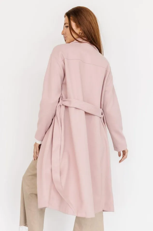 Baltic Born Outerwear Xavier Tie Coat Blush 8211 Women Baltic Born Outerwear Xavier Tie Coat Blush 8211 Women