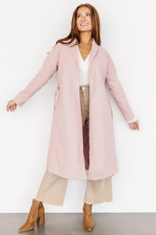 Baltic Born Outerwear Xavier Tie Coat Blush 8211 Women Baltic Born Outerwear Xavier Tie Coat Blush 8211 Women