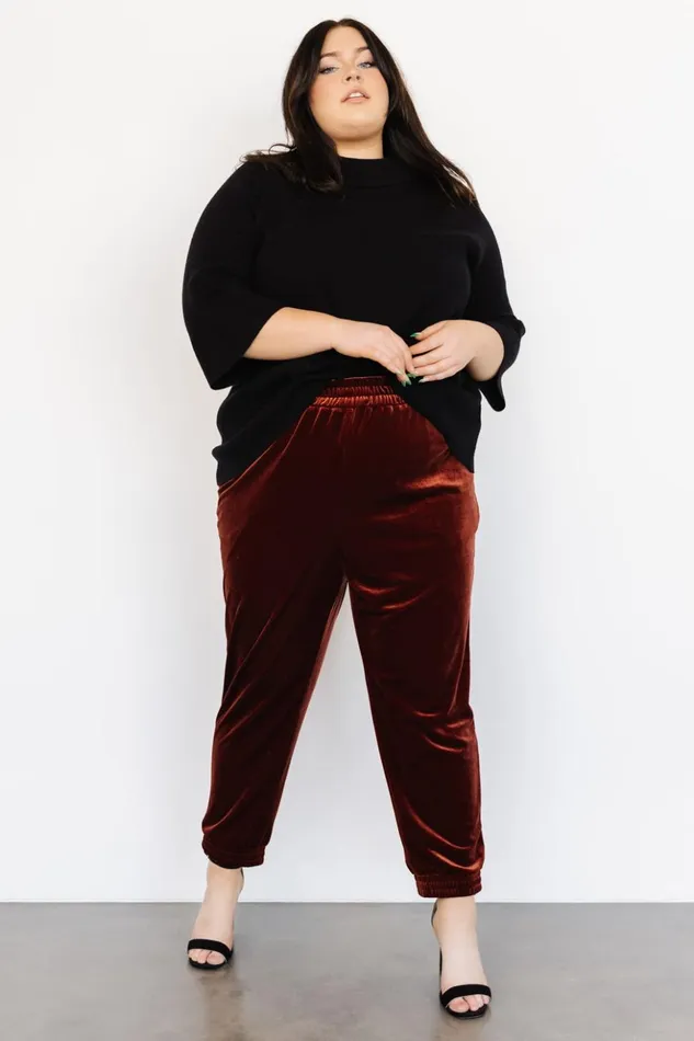 Baltic Born Pants Archie Velvet Jogger Pants Cinnamon 8211 Women Baltic Born Pants Archie Velvet Jogger Pants Cinnamon 8211 Women