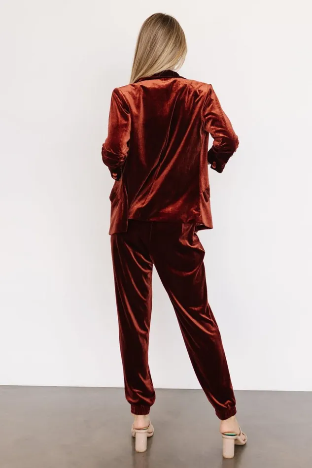 Baltic Born Pants Archie Velvet Jogger Pants Cinnamon 8211 Women Baltic Born Pants Archie Velvet Jogger Pants Cinnamon 8211 Women