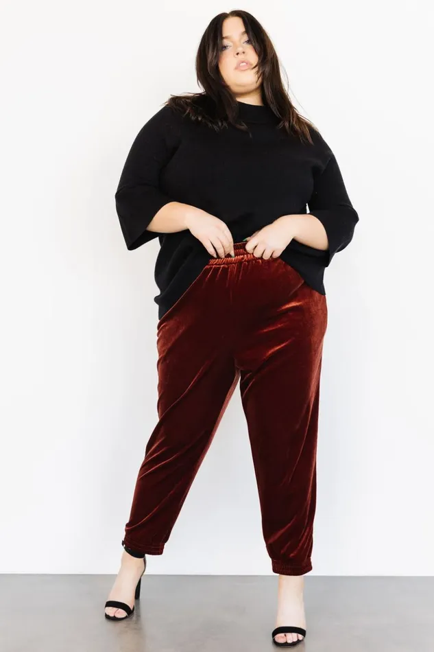 Baltic Born Pants Archie Velvet Jogger Pants Cinnamon 8211 Women Baltic Born Pants Archie Velvet Jogger Pants Cinnamon 8211 Women