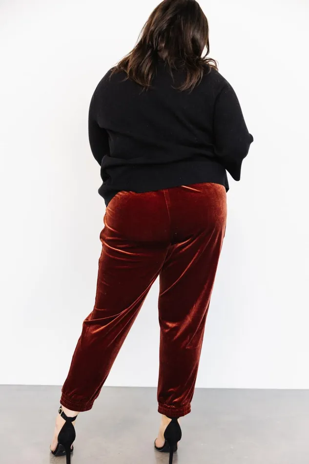 Baltic Born Pants Archie Velvet Jogger Pants Cinnamon 8211 Women Baltic Born Pants Archie Velvet Jogger Pants Cinnamon 8211 Women