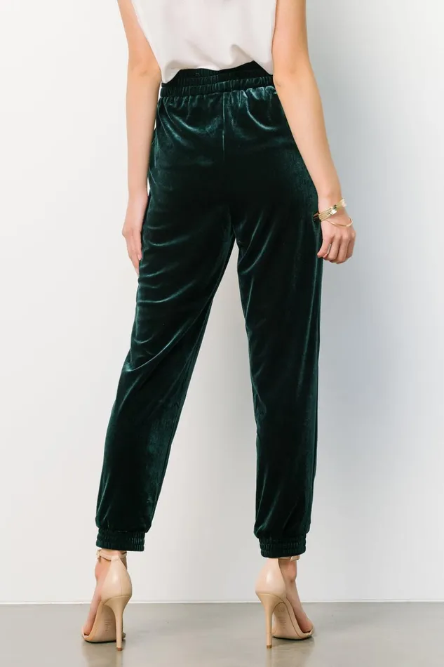 Baltic Born Pants Archie Velvet Jogger Pants Dark Green 8211 Women Baltic Born Pants Archie Velvet Jogger Pants Dark Green 8211 Women