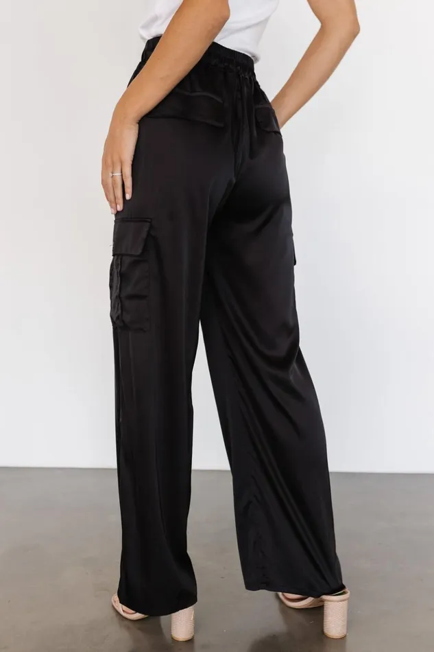 Baltic Born Pants Drey Satin Pants Black 8211 Women