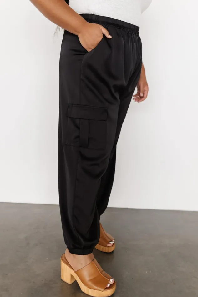 Baltic Born Pants William Satin Jogger Pants Black 8211 Women Baltic Born Pants William Satin Jogger Pants Black 8211 Women