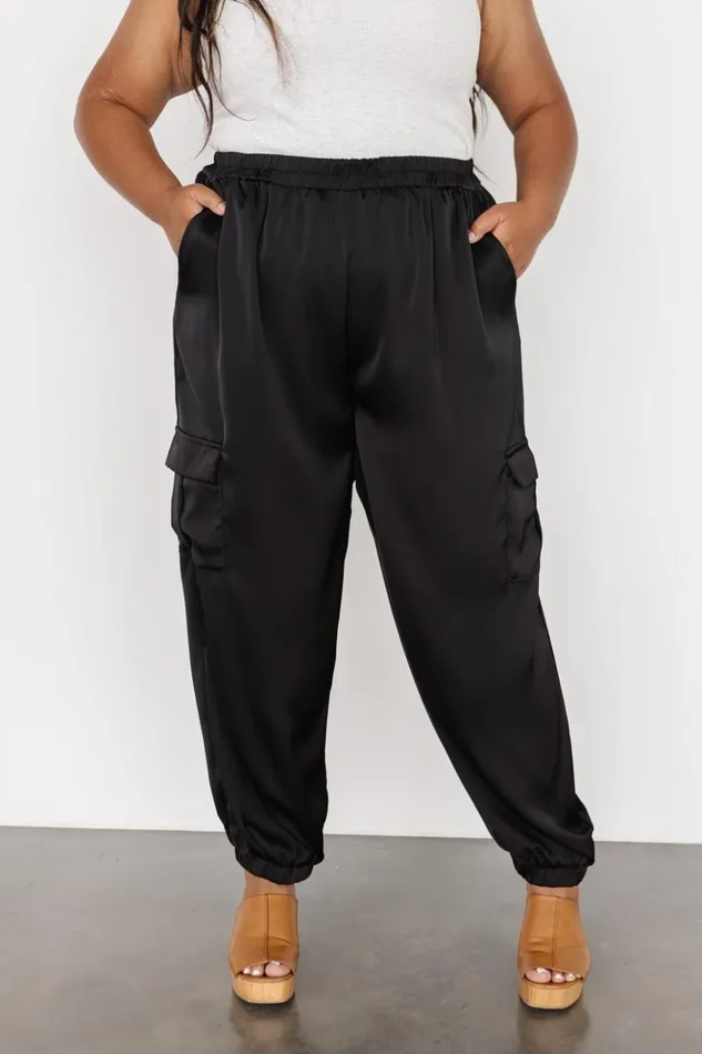 Baltic Born Pants William Satin Jogger Pants Black 8211 Women Baltic Born Pants William Satin Jogger Pants Black 8211 Women