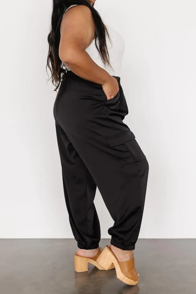 Baltic Born Pants William Satin Jogger Pants Black 8211 Women Baltic Born Pants William Satin Jogger Pants Black 8211 Women