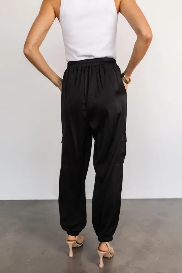Baltic Born Pants William Satin Jogger Pants Black 8211 Women Baltic Born Pants William Satin Jogger Pants Black 8211 Women