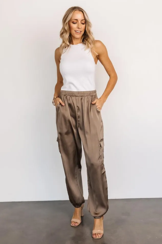 Baltic Born Pants William Satin Jogger Pants Olive 8211 Women Baltic Born Pants William Satin Jogger Pants Olive 8211 Women
