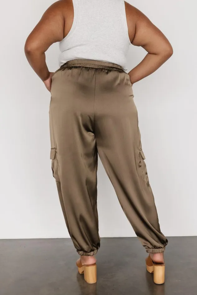 Baltic Born Pants William Satin Jogger Pants Olive 8211 Women Baltic Born Pants William Satin Jogger Pants Olive 8211 Women