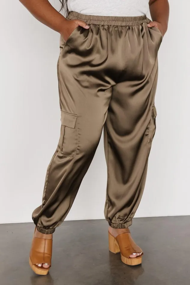 Baltic Born Pants William Satin Jogger Pants Olive 8211 Women Baltic Born Pants William Satin Jogger Pants Olive 8211 Women