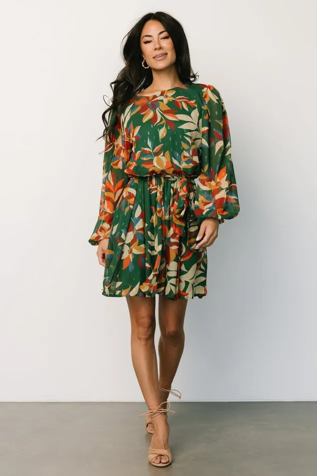 Baltic Born Short Dresses Cannon Short Dress Green Multi 8211 Women