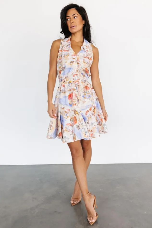 Baltic Born Short Dresses Cassis Short Dress Multi Print 8211 Women Baltic Born Short Dresses Cassis Short Dress Multi Print 8211 Women