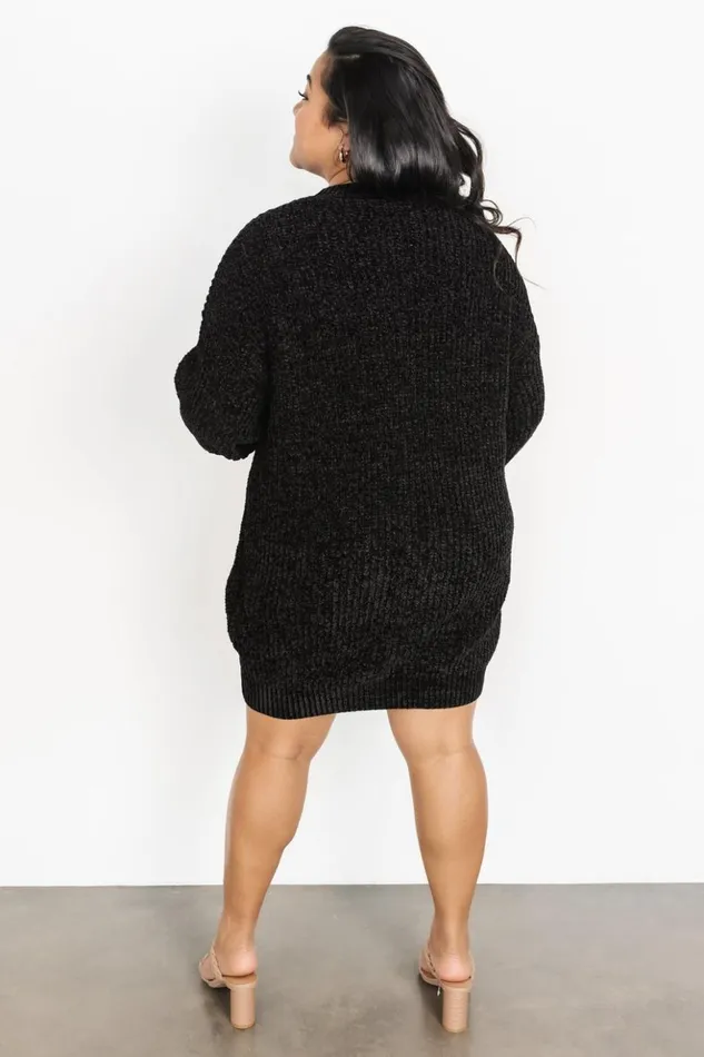 Baltic Born Short Dresses Christa Sweater Dress Black 8211 Women Baltic Born Short Dresses Christa Sweater Dress Black 8211 Women