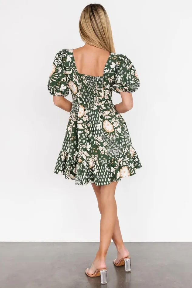 Baltic Born Short Dresses Clea Sweetheart Mini Dress Olive Multi 8211 Women Baltic Born Short Dresses Clea Sweetheart Mini Dress Olive Multi 8211 Women