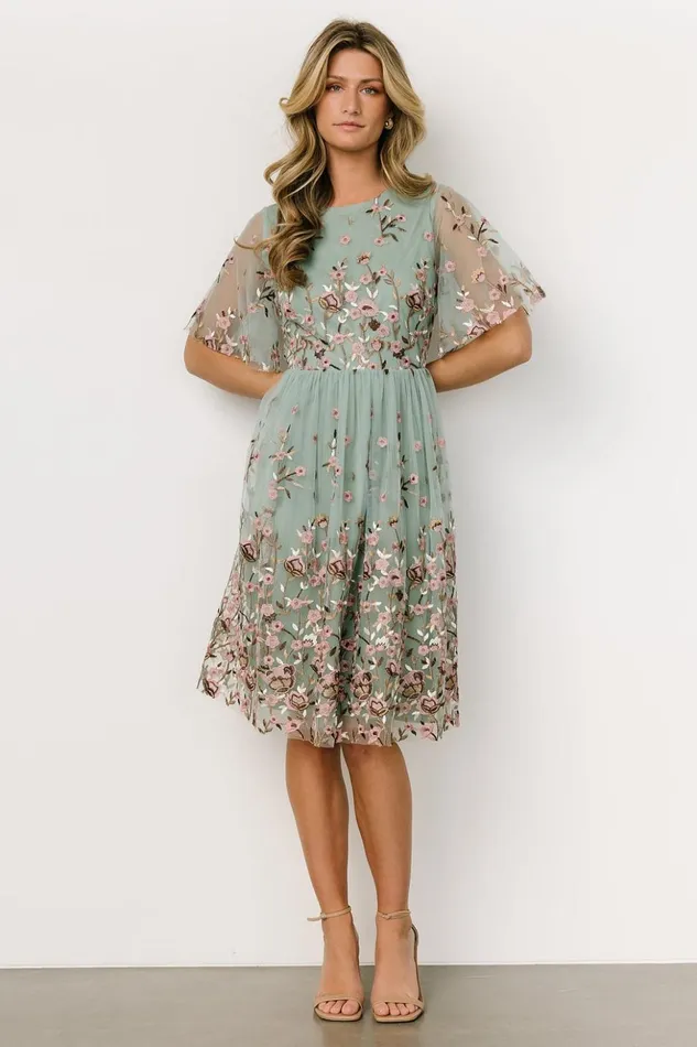 Baltic Born Short Dresses Duchess Tulle Dress Sage Garden 8211 Women