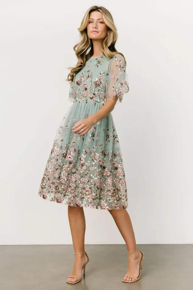 Baltic Born Short Dresses Duchess Tulle Dress Sage Garden 8211 Women Baltic Born Short Dresses Duchess Tulle Dress Sage Garden 8211 Women