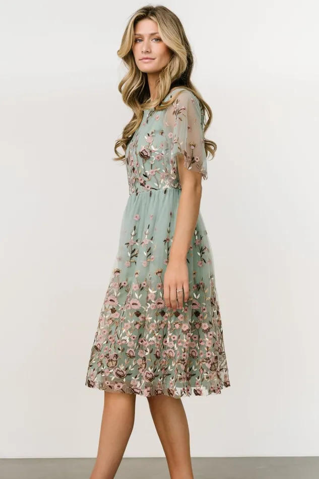 Baltic Born Short Dresses Duchess Tulle Dress Sage Garden 8211 Women Baltic Born Short Dresses Duchess Tulle Dress Sage Garden 8211 Women