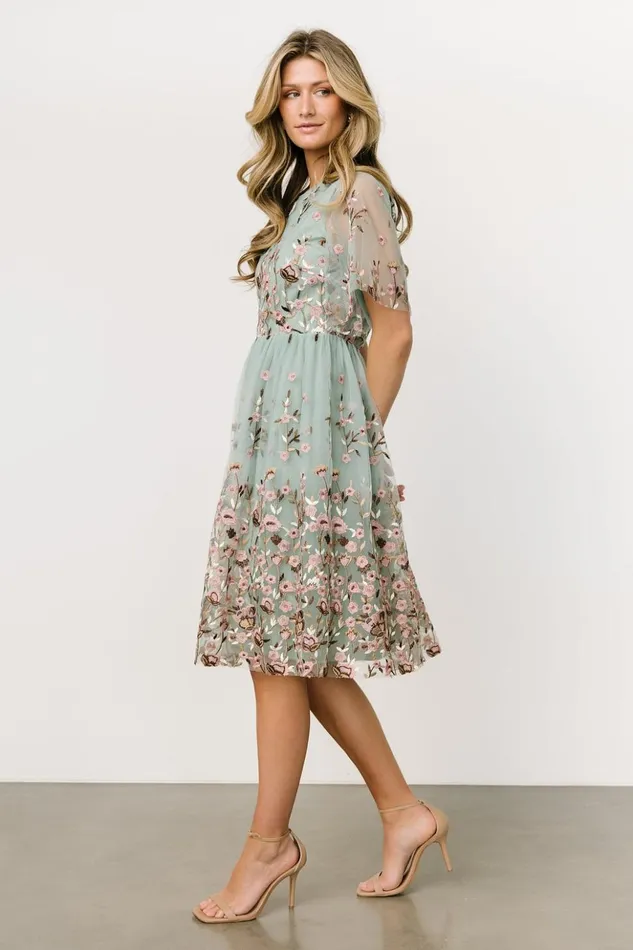 Baltic Born Short Dresses Duchess Tulle Dress Sage Garden 8211 Women Baltic Born Short Dresses Duchess Tulle Dress Sage Garden 8211 Women
