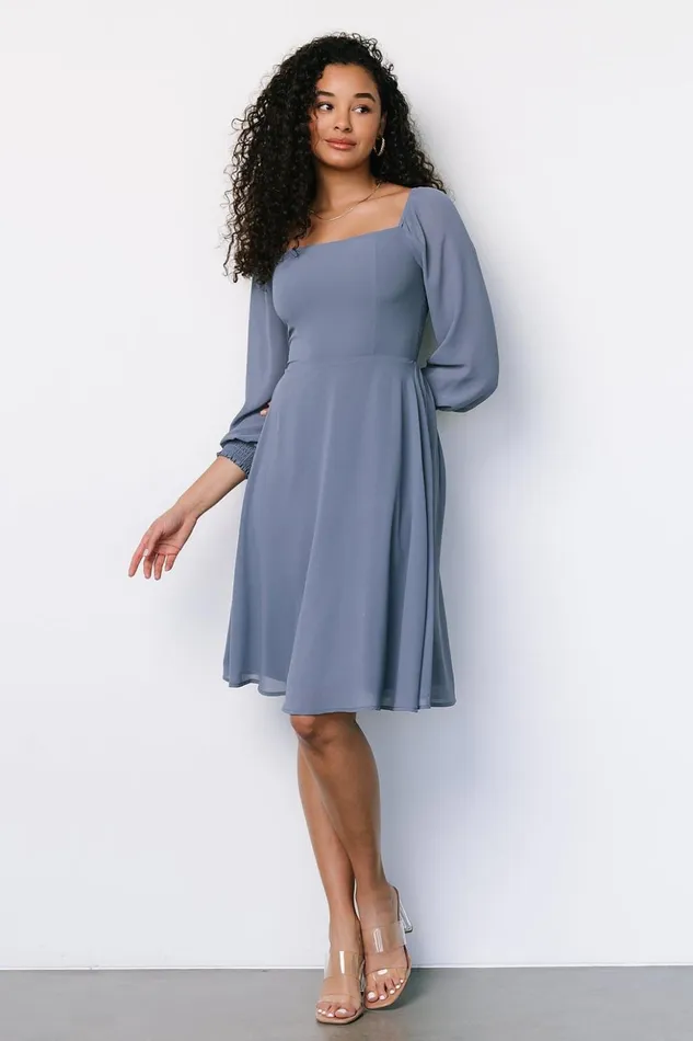 Baltic Born Short Dresses Elise Short Dress Whisper Blue 8211 Women