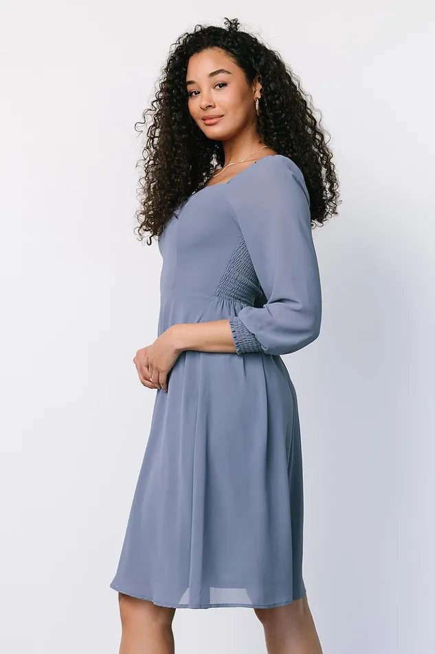 Baltic Born Short Dresses Elise Short Dress Whisper Blue 8211 Women Baltic Born Short Dresses Elise Short Dress Whisper Blue 8211 Women