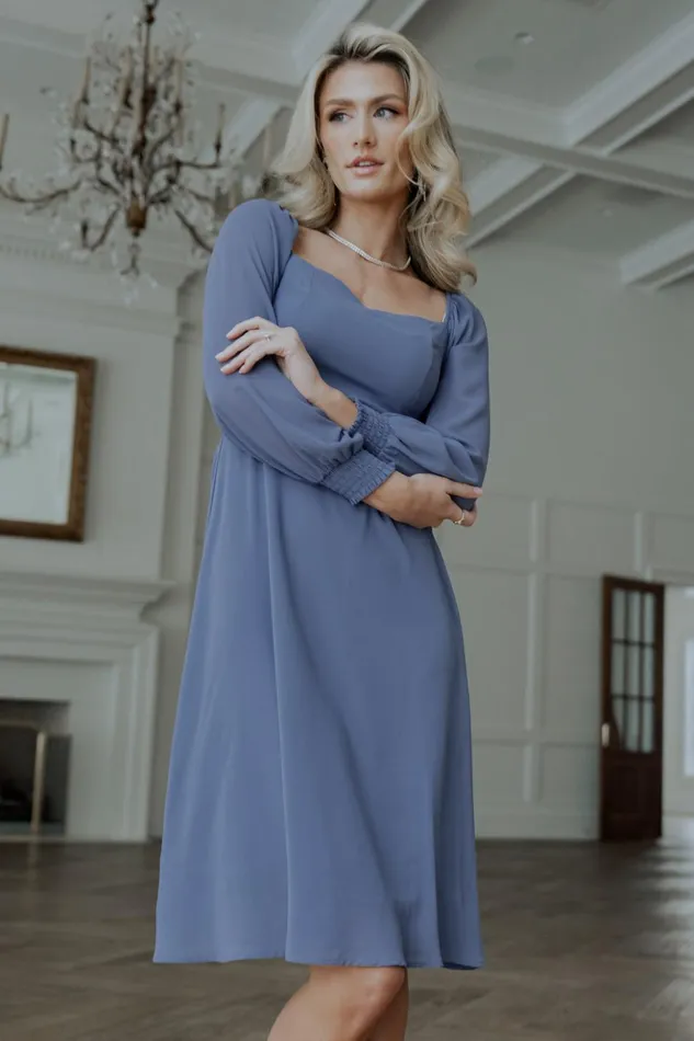 Baltic Born Short Dresses Elise Short Dress Whisper Blue 8211 Women Baltic Born Short Dresses Elise Short Dress Whisper Blue 8211 Women
