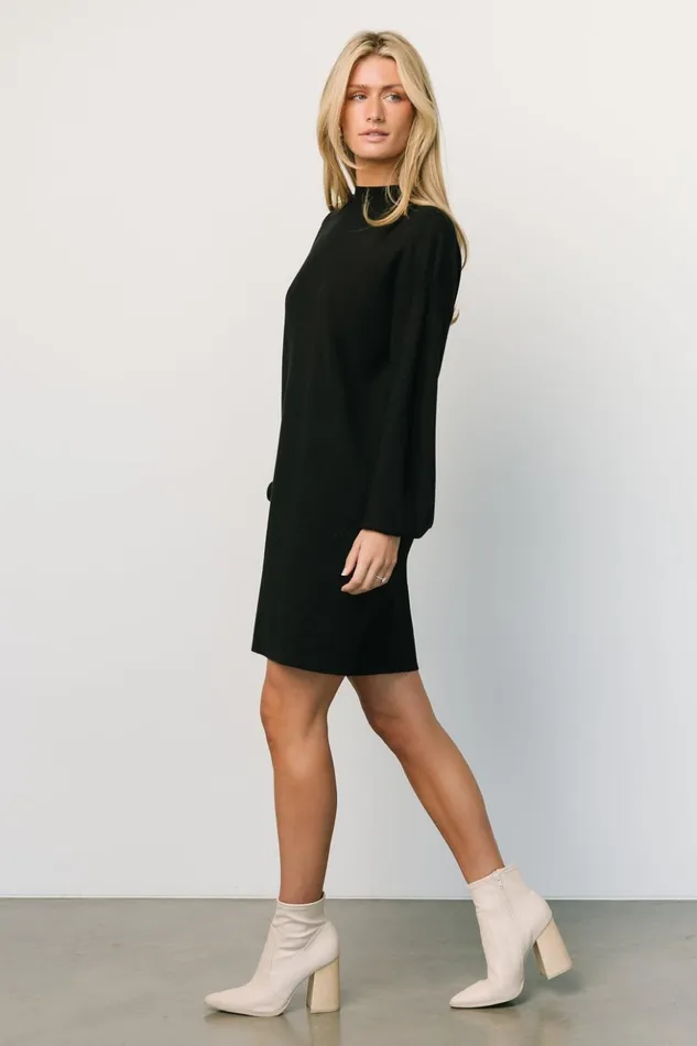 Baltic Born Short Dresses Jennings Sweater Dress Black 8211 Women Baltic Born Short Dresses Jennings Sweater Dress Black 8211 Women