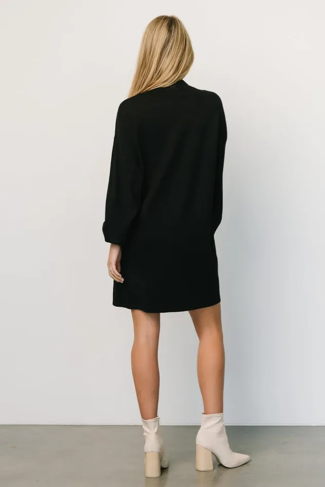 Baltic Born Short Dresses Jennings Sweater Dress Black 8211 Women Baltic Born Short Dresses Jennings Sweater Dress Black 8211 Women