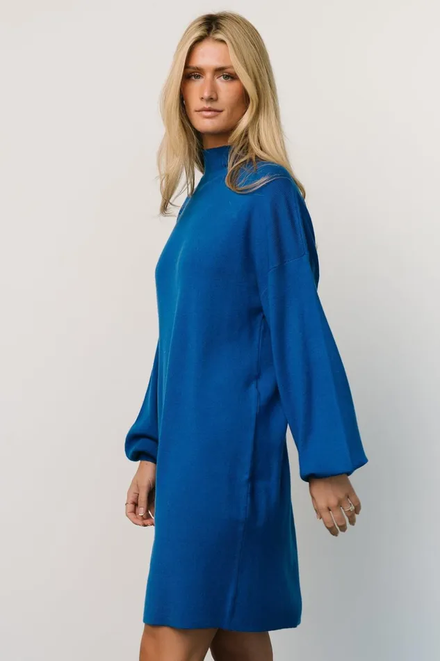 Baltic Born Short Dresses Jennings Sweater Dress Cobalt Blue 8211 Women Baltic Born Short Dresses Jennings Sweater Dress Cobalt Blue 8211 Women