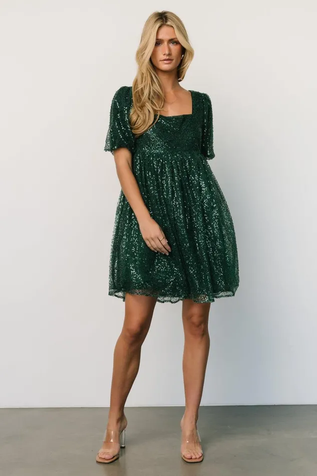 Baltic Born Short Dresses Joy Sequin Pearl Short Dress Green 8211 Women Baltic Born Short Dresses Joy Sequin Pearl Short Dress Green 8211 Women
