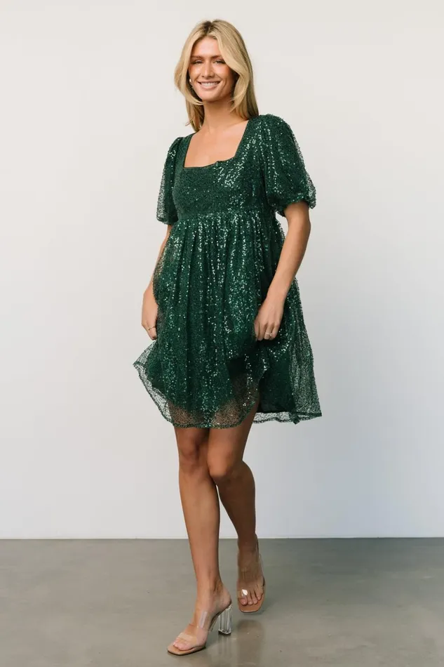 Baltic Born Short Dresses Joy Sequin Pearl Short Dress Green 8211 Women Baltic Born Short Dresses Joy Sequin Pearl Short Dress Green 8211 Women