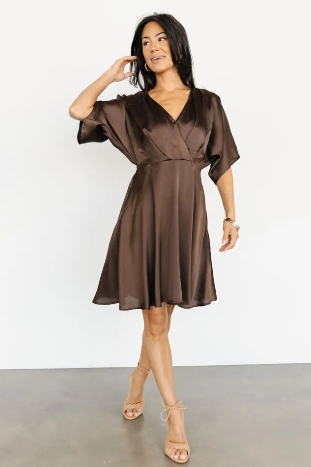 Baltic Born Short Dresses Kalista Kimono Short Dress Brown 8211 Women