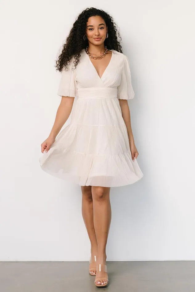 Baltic Born Short Dresses Patrice Short Dress Cream 8211 Women